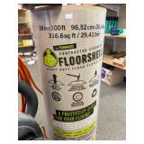 Hoover Commercial Vacuum with Trimaco FloorShell Roll and Seam Tape