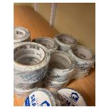 Construction Tape With Tyvek, Barricade Seam Tape, and Clear Polyethylene Tape