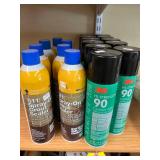 11 Cans: 511 Spray-on Grout Sealer and 3M Hi-Strength 90 Adhesive