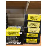 Boxes of Nails Including Wood Pro and Grip-Rite