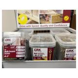 GRK Fasteners R4 and FIN/Trim Screws on Display Rack