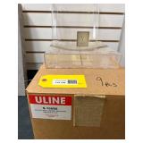 Uline Acrylic Wall Mount Magazine Holders, 9 Pieces