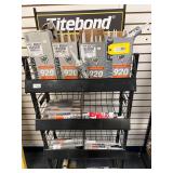 Caulk and Sealant Tubes with Display Rack
