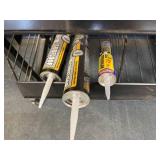 Caulk and Sealant Tubes with Display Rack