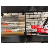 Caulk and Sealant Tubes with Display Rack