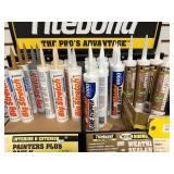 Titebond Sealants and Caulks Display Shelf