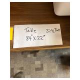 Wooden Console Table, 84" x 22", with Two Shelves