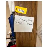 Wooden Shelving Unit, 36 Inches x 60 Inches, 10 Inches Deep