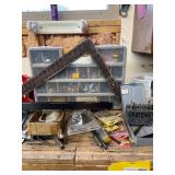 Workshop Lot Including Tools, Fasteners, and Safety Gear