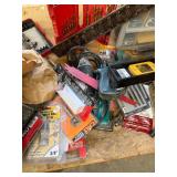 Workshop Lot Including Tools, Fasteners, and Safety Gear