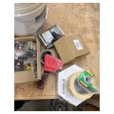 Hardware, Tools, and Supplies Including Connectors, Rope, and Tape