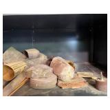 Workshop Supplies Including Veneer Edging, Sanding Belts, Chains, and Abrasive Rolls