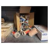 Workshop Supplies Including Veneer Edging, Sanding Belts, Chains, and Abrasive Rolls