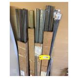 Metal Shelf Standards in Various Sizes and Finishes