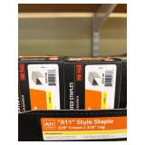 Pro Pack A11 Style Staples 3/8" Crown x 3/8" Leg Lot of 5 Boxes