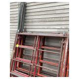 5 Sections of Scaffolding and Cross Supports