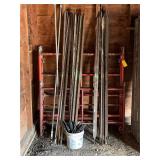 Misc Scaffold and Supports with Fastening Clips and Plastic Holders