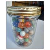 Jar of Vintage Marbles