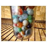 Jar of Vintage Marbles