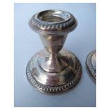 (2) Sterling Silver Weighted Candlesticks