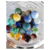 Jar of Vintage Marbles