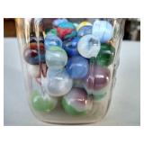 Jar of Vintage Marbles