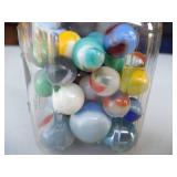Jar of Vintage Marbles