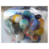 Jar of Vintage Marbles