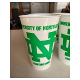 (10) REA Fighting Sioux Plastic Cups