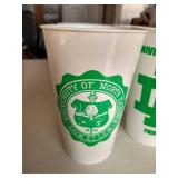 (10) REA Fighting Sioux Plastic Cups