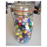 Jar of Vintage Marbles