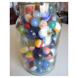 Jar of Vintage Marbles