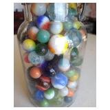 Jar of Vintage Marbles
