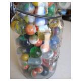 Jar of Vintage Marbles