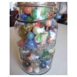 Jar of Vintage Marbles