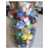 Jar of Vintage Marbles