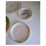 Vintage Plates, Cups, Ash Trays, Etc