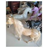 Large Lot of Plastic Toy Horses - Various Sizes