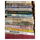 Box of Paperback Westerns - Mostly Max Brand & Luke Short