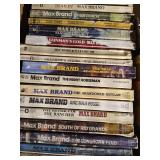 Box of Paperback Westerns - Mostly Max Brand & Luke Short