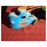 (3) Vintage Metal Toys - Mismatched Truck & (2) Trailers