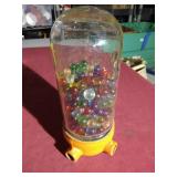 Vintage Lamp Globe Filled With Marbles