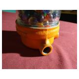 Vintage Lamp Globe Filled With Marbles