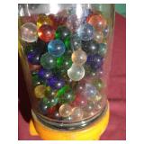 Vintage Lamp Globe Filled With Marbles
