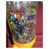 Vintage Lamp Globe Filled With Marbles