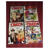 (4) Vintage "Crazy" Magazines