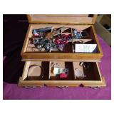 Jewelry Box With Misc Jewelry