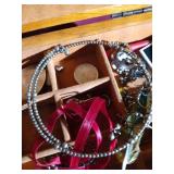 Jewelry Box With Misc Jewelry