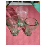 (3) Coke Glasses