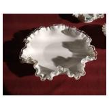 (4) Nice Vintage White Glass Dishes